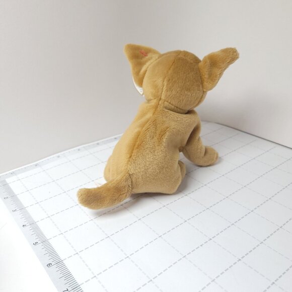 SOLD Beanie Babies Tiny the Chihuahua Dog Puppy Stuffed Animal w/ Tag Error 1999 - Picture 5 of 10
